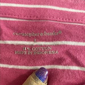 Christopher & Banks Pink Striped Top